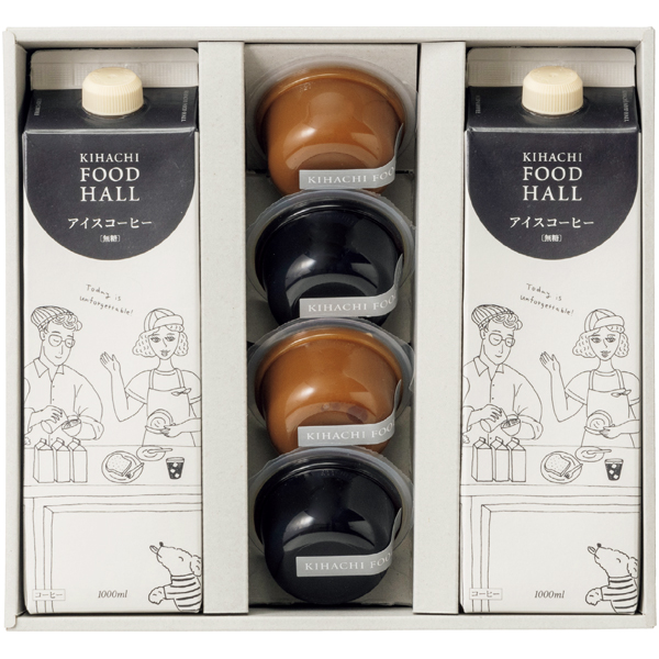 KIHACHI FOOD HALL アイスコーヒー＆コーヒーゼリーセット【夏の贈りもの・お中元】[H61012]　商品画像1