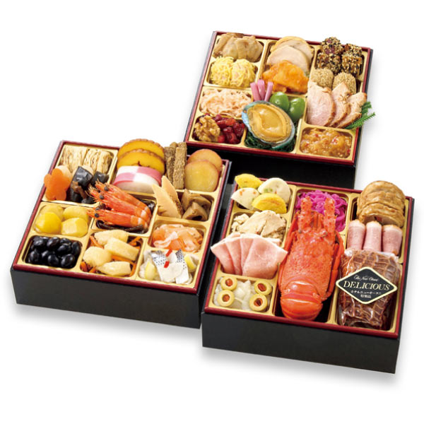 ホテルニューオータニ 和洋中三段重【3〜4人前・45品目】【イオンのおせち】 商品画像1