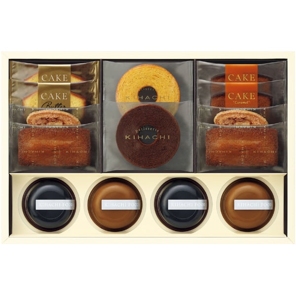 パティスリー キハチ コーヒーゼリー&カフェオレプリンと焼菓子 8種14個入【母の日】 商品画像1