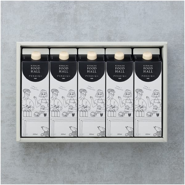 KIHACHI FOOD HALL アイスコーヒー 無糖 5本セット【父の日】　商品画像1