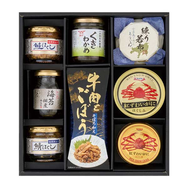 かに缶＆酒悦＆佃煮バラエティ詰合せ【夏の贈りもの・お中元】[CAN-100AW]　商品画像1