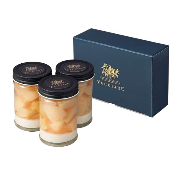 ベジターレ まるごと1玉分 桃のご褒美パルフェセット【夏の贈りもの・お中元】[MP3-V]　商品画像1