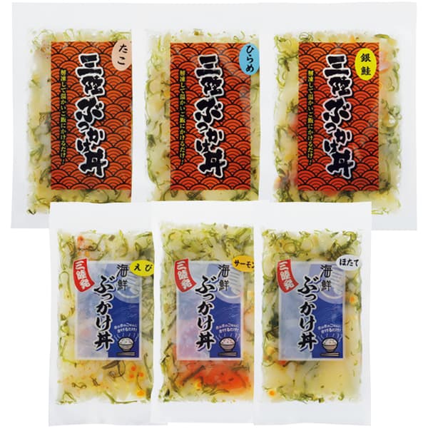 東日本フーズ 海鮮・三陸ぶっかけ丼の具 詰合せ【冬の贈りもの・お歳暮】 商品画像1