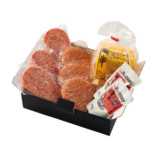 あさくま あさくまハンバーグと学生ハンバーグとコーンポタージュ詰合せ【冬の贈りもの・お歳暮】 商品画像1