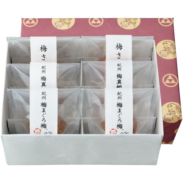 岩谷 紀州 梅真鯛梅・梅まぐろ梅・梅さけ 詰合せ【冬の贈りもの・お歳暮】[IW-51]　商品画像1