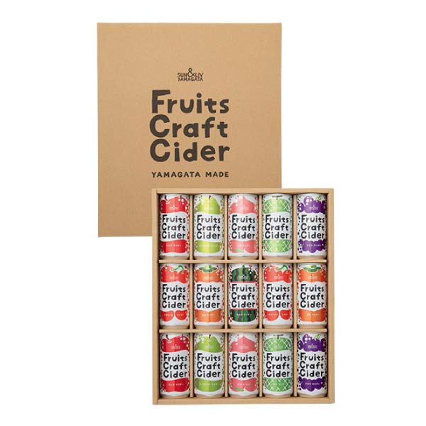 サン＆リブ フルーツクラフトサイダー詰合せ15缶【夏の贈りもの・お中元】　商品画像1