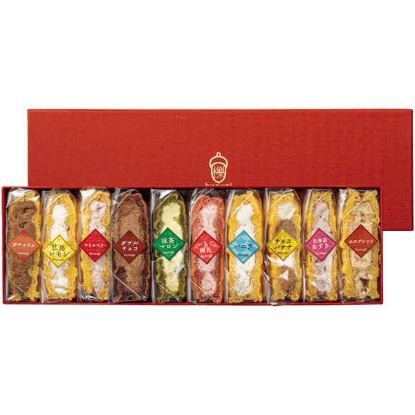 櫟 kunugi ワッフルコレクションギフト10【冬の贈りもの・お歳暮】[25MYAL]　商品画像1