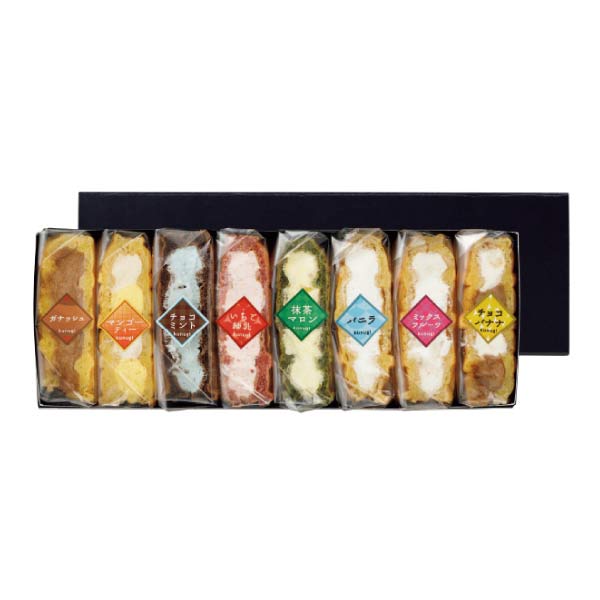 櫟 kunugi 櫟アイスワッフルアソート8【夏の贈りもの・お中元】[25OCAI]　商品画像1