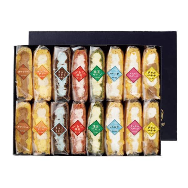 櫟 kunugi 櫟アイスワッフルアソート16【夏の贈りもの・お中元】[25OCAP]　商品画像1