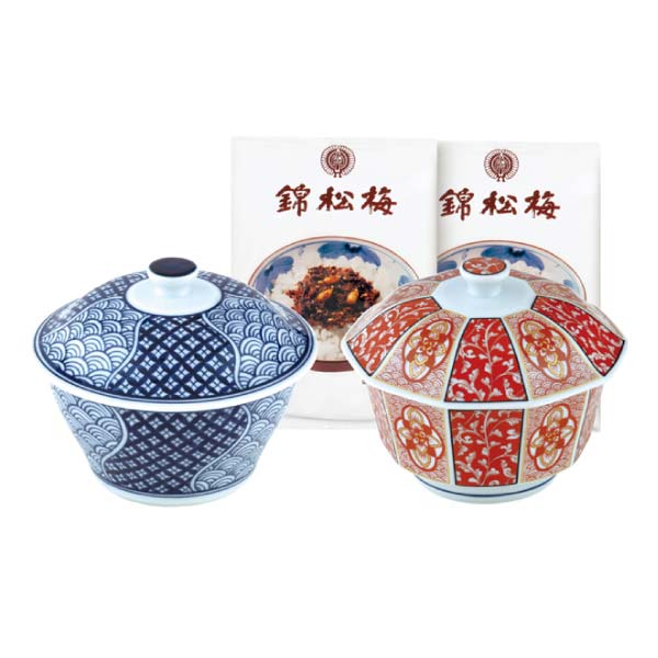 錦松梅 錦松梅 有田焼容器入(新柄)【冬の贈りもの・お歳暮】[SW]　商品画像1