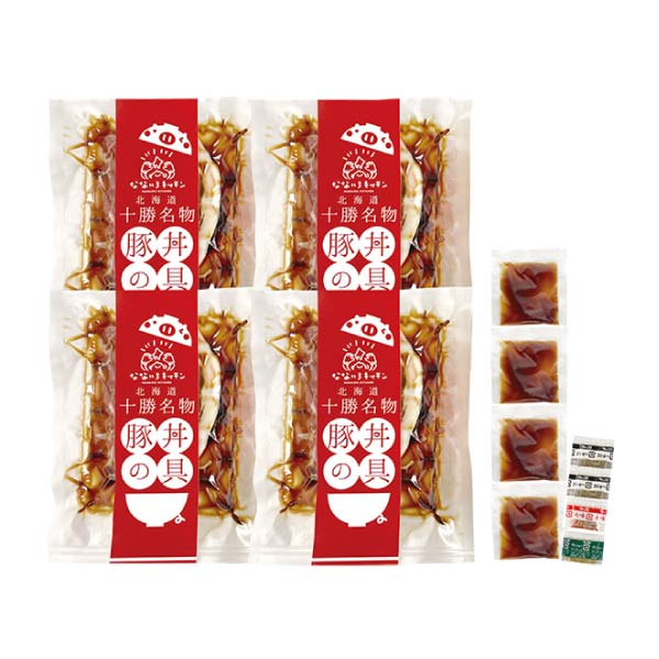 オリエンタルフーズ 北海道産豚丼4食セット(3種の香辛料付)【夏の贈りもの・お中元】　商品画像1