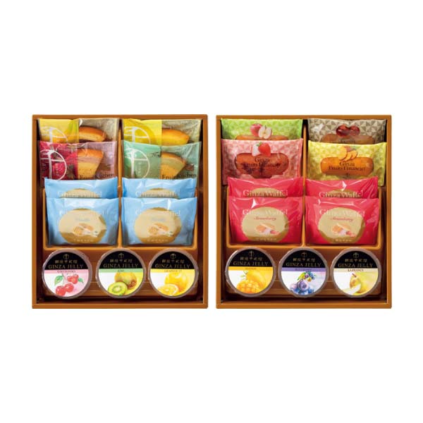 銀座千疋屋 銀座バラエティセット(2段詰)【冬の贈りもの・お歳暮】[PGS-512]　商品画像1