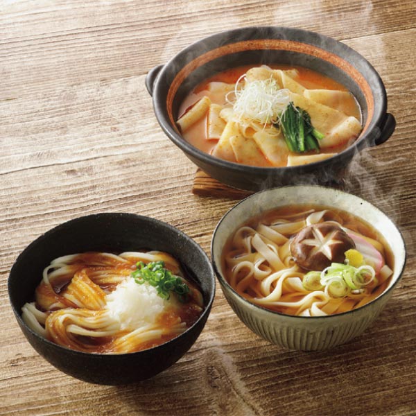 花山うどん 三種のつゆで味わう老舗の三冬麺【冬ギフト・お歳暮】[SS-30]　商品画像1