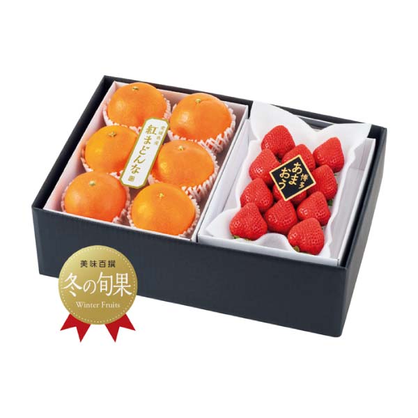 紅まどんな＆博多あまおう苺(お届け期間：12/1〜12/21)【冬の贈りもの・お歳暮】[H-BARC]　商品画像1