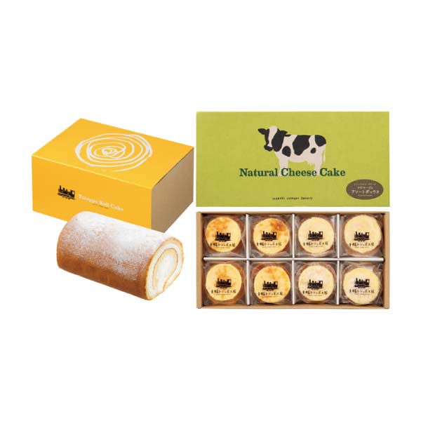 十勝トテッポ工房 チーズケーキとロールケーキセット【冬の贈りもの・お歳暮】　商品画像1