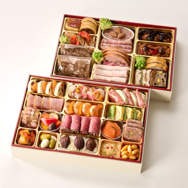 銀座ポルトファーロ 洋風オードブル二段重【3人前・47品目】【イオンのおせち】　商品画像1