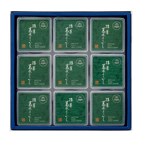 菓匠 清閑院 抹茶葛水ようかん9個入【夏の贈りもの・お中元】　商品画像1