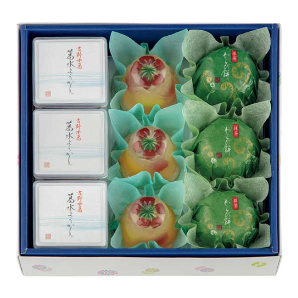 菓匠 清閑院 吉野本葛 葛水ようかん詰合せ【夏の贈りもの・お中元】[SKR-30]　商品画像1