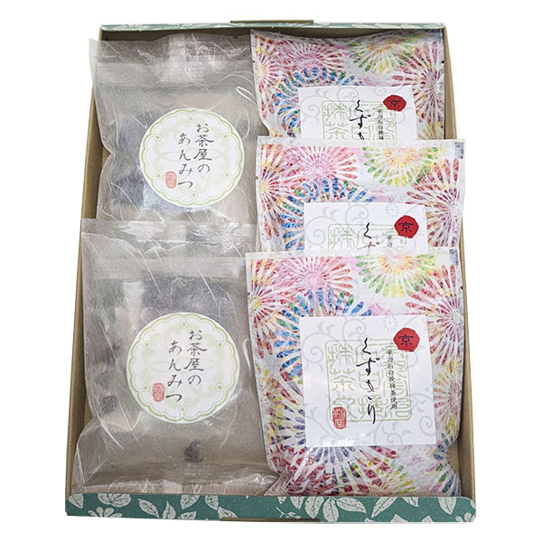 京都宇治 茶游堂 茶彩菓 「貴船」 お茶屋のあんみつ＆京くずきりセット【お盆ごちそう特集】【年間ギフト】　商品画像1