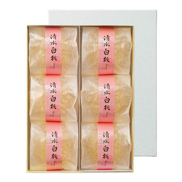 福壽堂秀信 清水白桃ゼリー6個入【夏の贈りもの・お中元】[SH2]　商品画像1