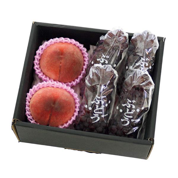 福島県産あかつき桃、山形県産デラウェア 桃「あかつき」とぶどう「デラウェア」詰合せ(お届け期間：7/25〜8/20)【夏の贈りもの・お中元】　商品画像1