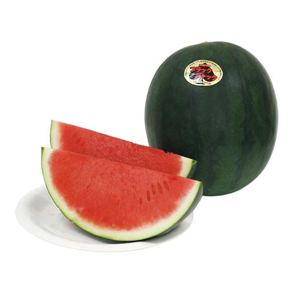 山形県村山市産(門脇農園) 殆どタネのないすいか「ブラックジャック」(お届け期間：7/15〜8/15)【夏の贈りもの・お中元】　商品画像1