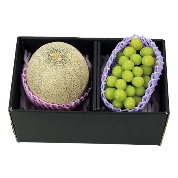 山形県産・福島県産 福島県産シャインマスカットと山形県産青肉メロン(お届け期間：7/17〜8/15)【夏の贈りもの・お中元】　商品画像1