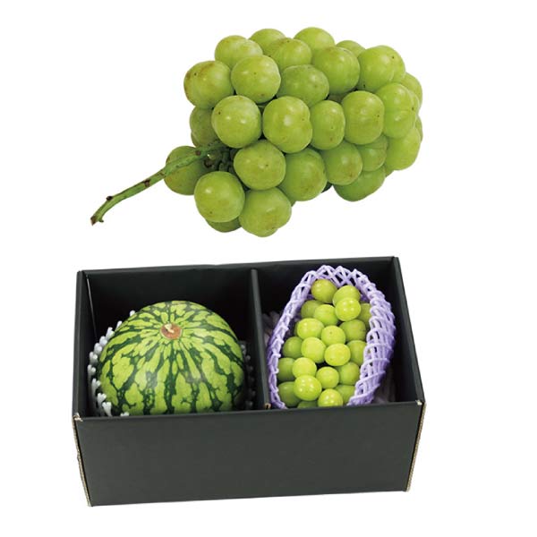 山形県産・福島県産 福島県産シャインマスカットと山形県産赤肉小玉すいか詰合せ(お届け期間：7/17〜8/15)【夏の贈りもの・お中元】　商品画像1