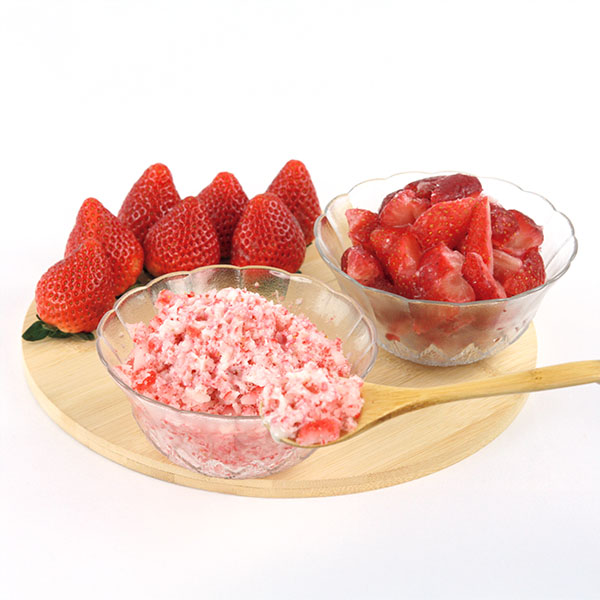 宮城県産 フローズンカットいちごとふわゆき氷苺(削りいちご)セット(お届け期間：7/1〜8/15)【夏の贈りもの・お中元】　商品画像1