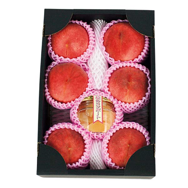 福島県産 伊達の白桃と桃コンポート(お届け期間：7/15〜8/15)【夏の贈りもの・お中元】　商品画像1