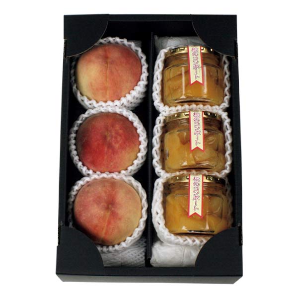 福島県産 あかつき桃と桃コンポートセット(お届け期間：7/25〜8/15)【夏の贈りもの・お中元】　商品画像1