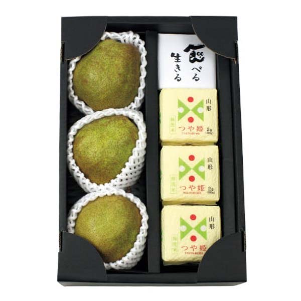 山形県産 お米(つや姫キューブ米)とラ・フランス詰合せ(お届け期間:12/15〜12/31)【冬の贈りもの・お歳暮】 商品画像1