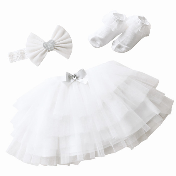 ドレス おむつケーキ 白[OM0023-18]【年間ギフト】　商品画像1