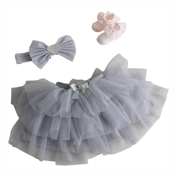 ドレス おむつケーキ グレー[OM0024-18]【年間ギフト】　商品画像1