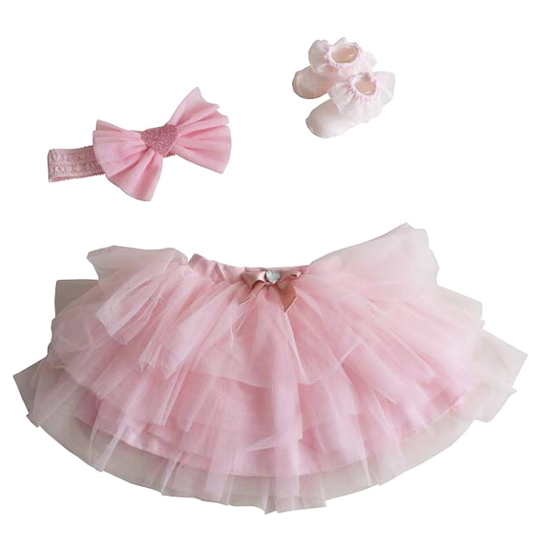 ドレス おむつケーキ ピンク[OM0025-18]【年間ギフト】　商品画像1