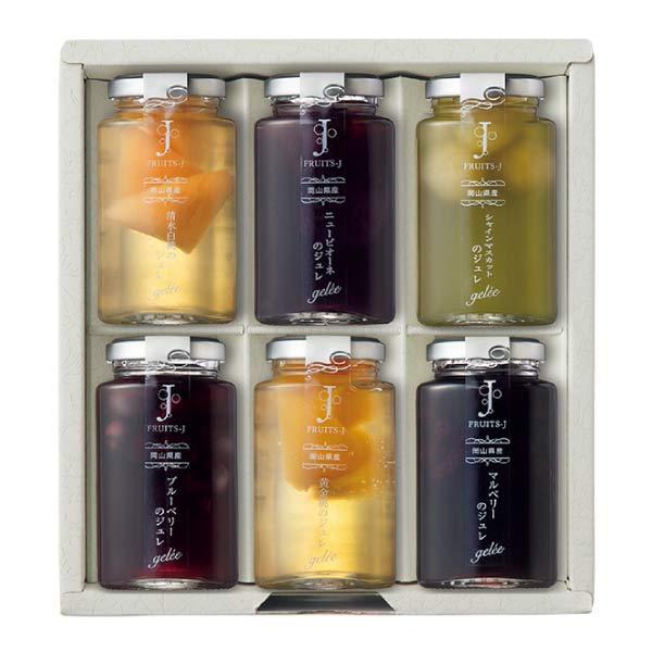 FRUITS-J 岡山県産フルーツのジュレ6本【夏の贈りもの・お中元】[FJ-B018]　商品画像1