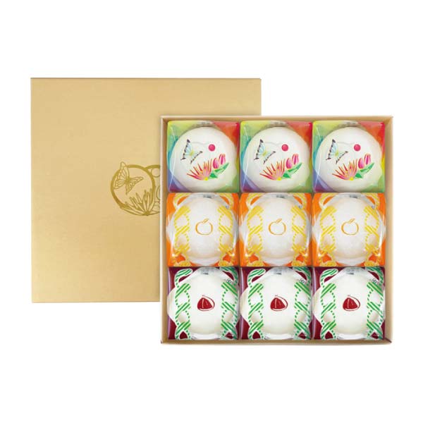 京祇をん ににぎ 季節のフルーツ大福 詰合せ 9個入【冬の贈りもの・お歳暮】[EFF-09]　商品画像1