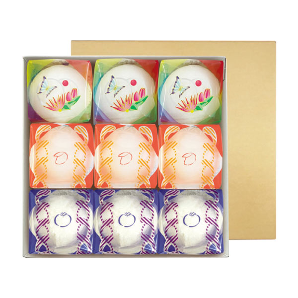 京祇をん ににぎ フルーツ大福詰合せ9個入【夏の贈りもの・お中元】[FF-09]　商品画像1