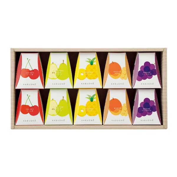 FRUITS-J KABUONO 果肉入りゼリー【夏の贈りもの・お中元】[KBJ-10B]　商品画像1
