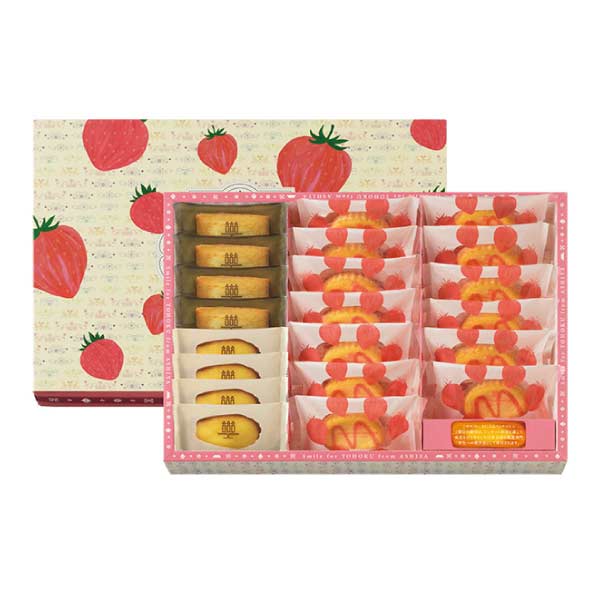 アンリ・シャルパンティエ スマイルフォー東北 - フロム芦屋 ケーク・フロマージュ・アソート＜フレーズ＞ 21個入【夏の贈りもの・お中元】[HST-32SN]　商品画像1