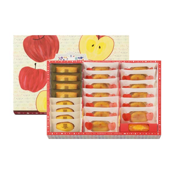 アンリ・シャルパンティエ スマイルフォー東北 - フロム芦屋 ケーク・フロマージュ・アソート＜林檎＞ 21個入【冬の贈りもの・お歳暮】[HST-32AN3]　商品画像1