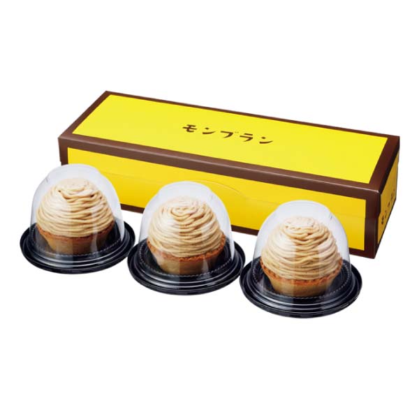 メニークエスト 城川オリジナルモンブラン3個入【冬の贈りもの・お歳暮】　商品画像1