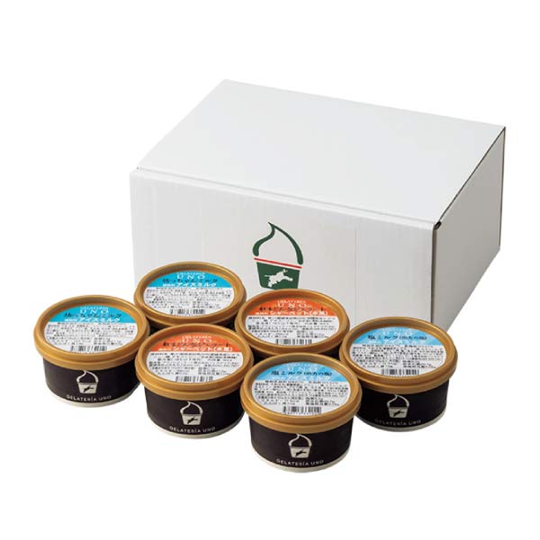 ジェラテリアUNO 坊っちゃんミルク＆塩ミルク＆まどんな6個セット【夏の贈りもの・お中元】　商品画像1