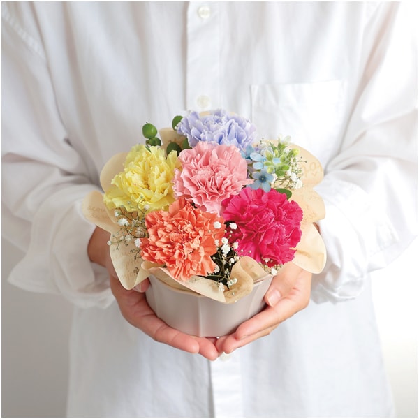 竹中庭園緑化 虹色カラーアレンジ【母の日】　商品画像1