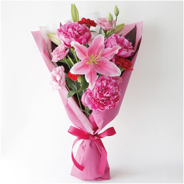竹中庭園緑化 ユリとしゃくやくのブーケ【母の日】 商品画像1