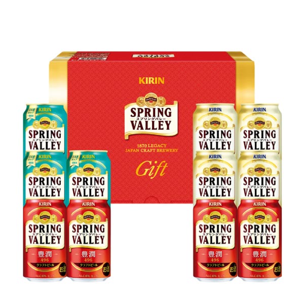 キリンビール SPRING VALLEY 豊潤＜496＞・シルクエール＜白＞・JAPAN ALE＜香＞3種セット【夏ギフト・お中元】[K-HSJ3]　商品画像1