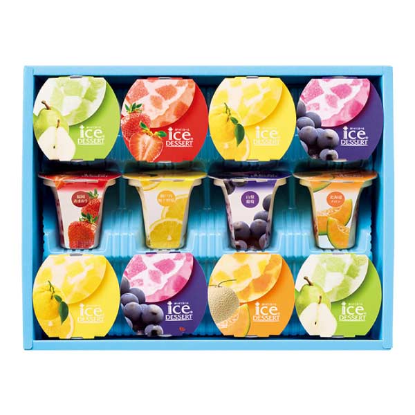 ひととえ 凍らせて食べる アイスデザート〜国産フルーツ入り〜【夏の贈りもの・お中元】[IDF-30]　商品画像1