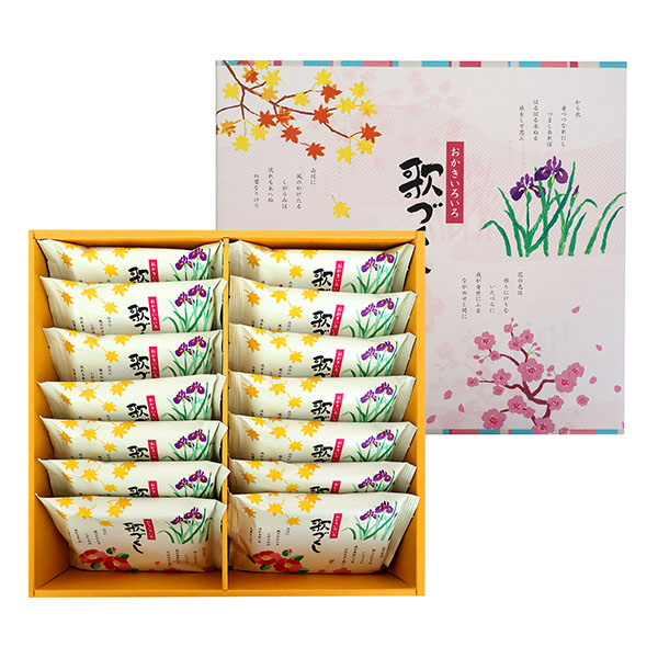 富山柿山 歌づくし(18g×14袋)[AUB4]【年間ギフト】　商品画像1