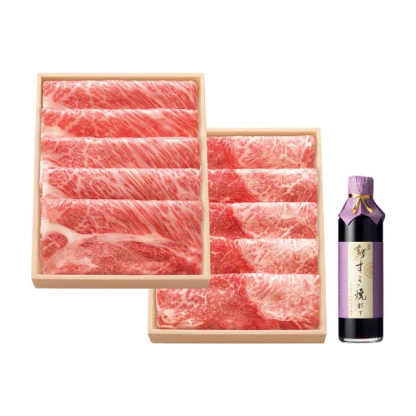 銀座吉澤 松阪牛かたロース・かたすきやきセット【冬の贈りもの・お歳暮】 商品画像1