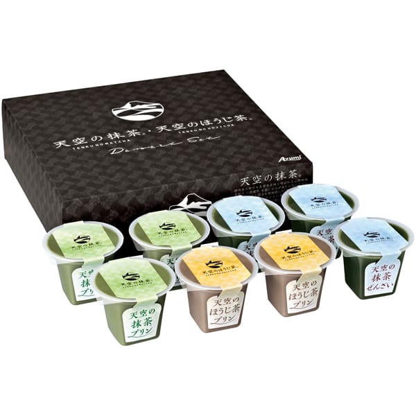 Azumi 天空の抹茶・天空のほうじ茶デザートセット【夏の贈りもの・お中元】[UTK-30]　商品画像1